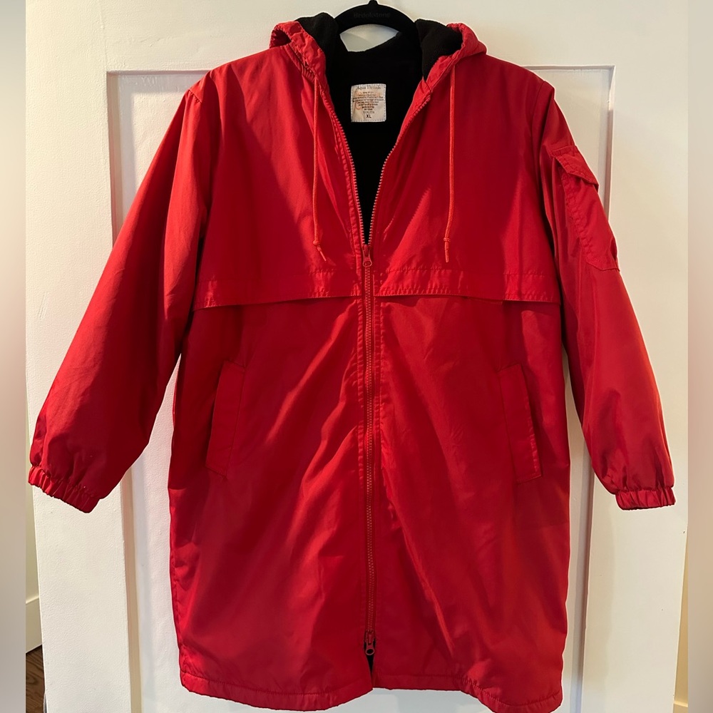 Unisex Youth XL Red Swim Parka by Aqua Threads